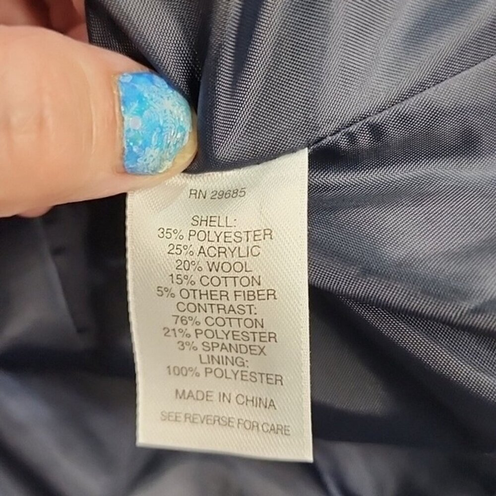 Pendleton Jacket Button Wool Blend Lightweight Na… - image 5